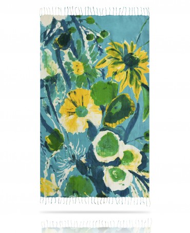 Палантин Женский S23-FLEUR.MODERNE/EMERAUDE